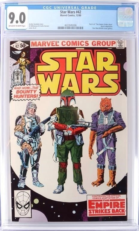 STAR WARS #42 CGC 9.0 BOBA FETT FIRST APPEARANCE (1 of 4)