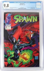 SPAWN # 1 CGC GRADED 9.8 NM+ TODD MCFARLANE