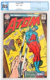 ATOM #35 PGX WORLD GRADED 8.5 COMIC BOOK