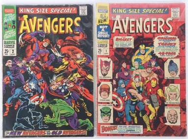 AVENGERS ANNUAL #1 & #2 COLLECTIBLE COMIC BOOKS