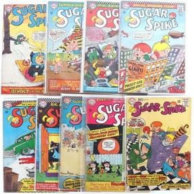 DC SUGAR AND SPIKE COLLECTIBLE COMIC BOOKS - (9)