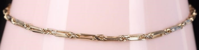 14K YELLOW GOLD LADIES CHAIN BRACELET