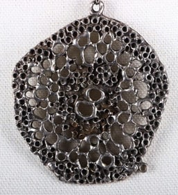 GILLES GUY VIDAL BIOMORPH BRUTALIST PEWT NECKLACE