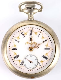WALTHAM ORNATE OPEN FACE POCKET WATCH
