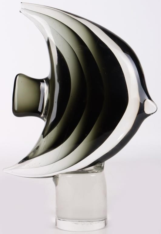 LARGE CANDESE MURANO ART GLASS SGINED FISH (1 of 5)