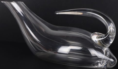 RIEDEL BLOWN GLASS DUCK WINE DECANTER