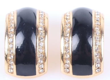 VINTAGE CHRISTIAN DIOR CLIP ON EARRINGS