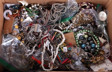 HUGE 24 LB LOT OF UNSEARCHED FASHION JEWELRY