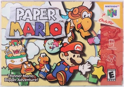PAPER MARIO N64 COMPLETE IN BOX W/ CASE