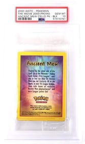 ANCIENT MEW POKEMON MOVIE PROMO CELLO PACK PSA 10