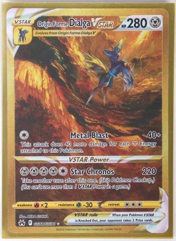 NM POKEMON CROWN ZENITH VSTAR GOLD GG68 CARD (1 of 1)