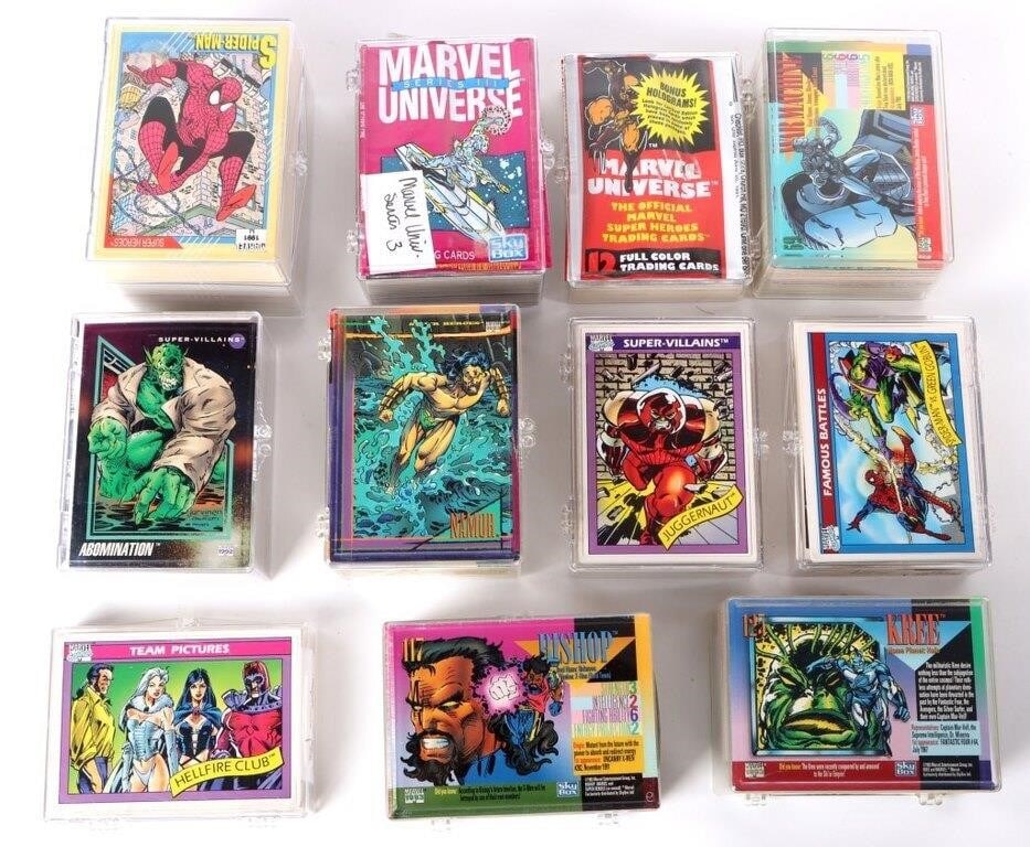 IMPEL/SKYBOX MARVEL UNIVERSE SER. 1-4 COMPLETE NM+ (1 of 5)