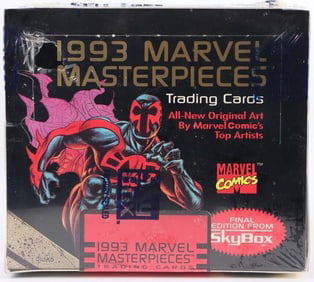 FACTORY SEALED MARVEL MASTERPIECES 1993 CARD BOX