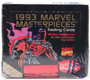 FACTORY SEALED MARVEL MASTERPIECES 1993 CARD BOX