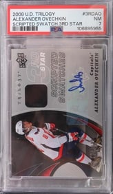 2008 U.D TRILOGY PSA 7 ALEXANDER OVECHKIN CARD