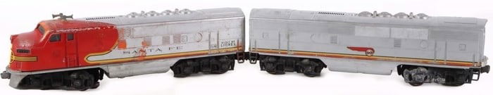 ANITQUE LIONEL SANTA FE F-3 AB DIESEL CARS (2)