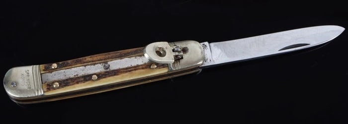 VINTAGE SOLINGEN ROST. STAG SPRINGER POCKET KNIFE