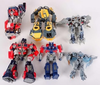 TRANSFORMER LARGER ACTION FIGURE LOT OF 6