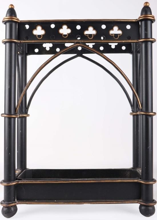 VINTAGE 24.5' CAST IRON UMBRELLA/ CANE HOLDER (1 of 5)