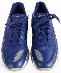VERSACE ACHILLES CORNFLOWER SNEAKERS