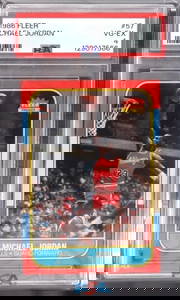 1986 FLEER MICHAEL JORDAN ROOKIE CARD #57 PSA 4