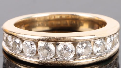 1.07CTW 14K GOLD VS2-SI2 CLARITY DIAMOND BAND