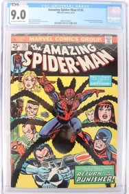AMAZING SPIDER MAN #135 2ND APP PUNISHER CGC 9.0