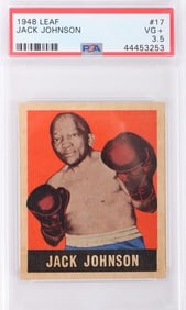 1948 LEAF JACK JOHNSON #17 BOXING PSA 3.5