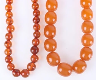 NATURAL BALTIC AMBER BEADED NECKLACES