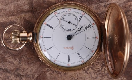 14K DUEBER POCKET WATCH 54.15 MM