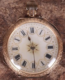 14K YELLOW GOLD LADIES WATCH FUNCTIONAL 'EAST'
