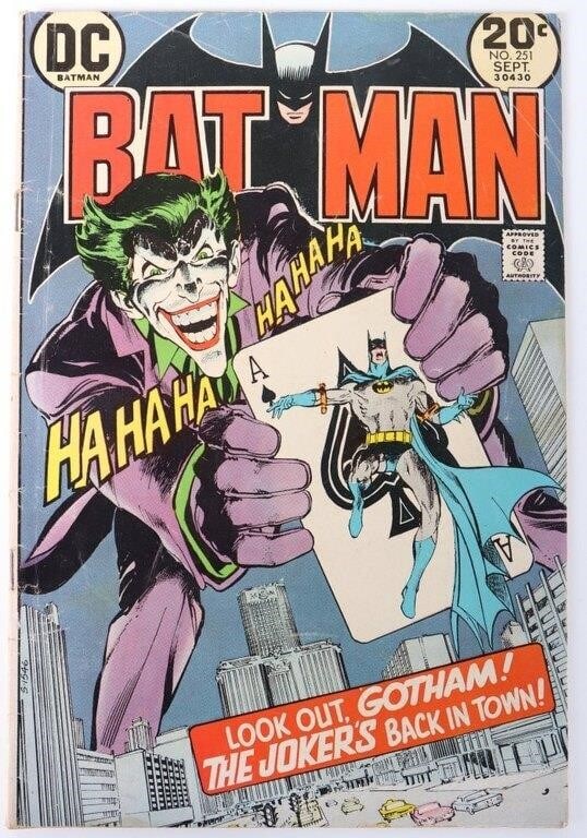 BATMAN #251 ICONIC NEAL ADAMS JOKER COVER (1 of 5)