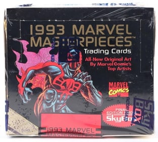 FACTORY SEALED MARVEL MASTERPIECES 1993 CARD BOX