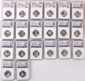 NGC AMERICAN WOMEN CLAD QUARTERS NGC PF-70 UC-(20)
