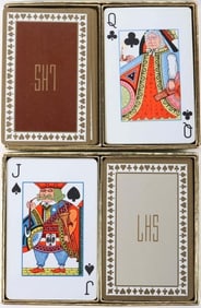 TIFFANY & CO. BOXED PLAYING CARD DECKS - (4)