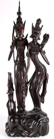3.7 FEET TALL MAS BALI STATUE IRONWOOD HAND CARVED