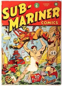 SUB-MARINER COMICS #6 COVER ART BY ALEX SCHOMBURG