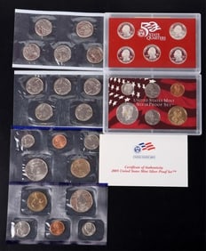 ASSORTED U.S. PROOF & UNCIRCULATED COIN SETS - (3)