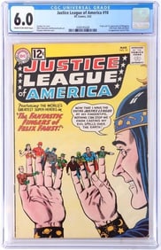 JUSTICE LEAGUE OF AMERICA # 10 CGC 6.0 NEW LABEL