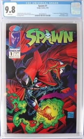 SPAWN # 1 CGC GRADED 9.8 NM+ TODD MCFARLANE