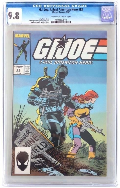 GI JOE REAL AMERICAN HERO MARVEL 63 CGC 9.8 (1 of 4)