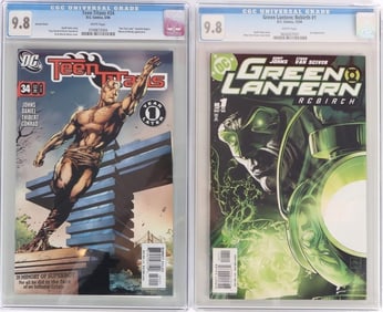 TEEN TITANS #34 & GREEN LANTERN: REBIRTH #1 COMICS