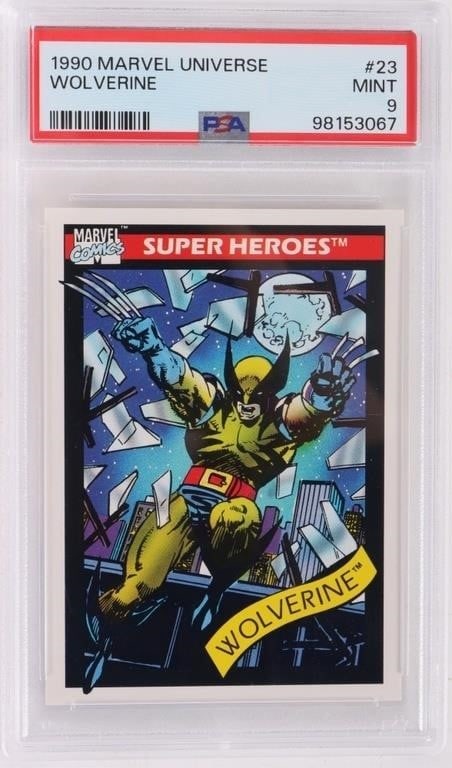 1990 MARVEL UNIVERSE WOLVERINE #23 MINT 9 (1 of 3)