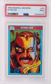 1990 MARVEL UNIVERSE STAN LEE #161 MINT 9