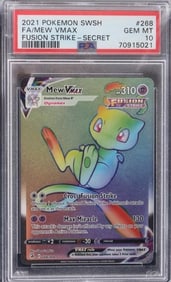 POKEMON MEW VMAX PSA 10 FUSION STRIKE SECRET #268