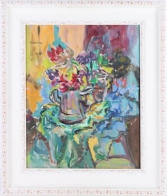 AFTER HENRI MATISSE ORIGINAL OIL FLORAL PAINTING
