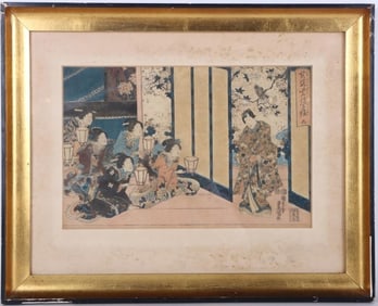 JAPANESE WOODBLOCK PRINT BY UNKNOWN ARTIST