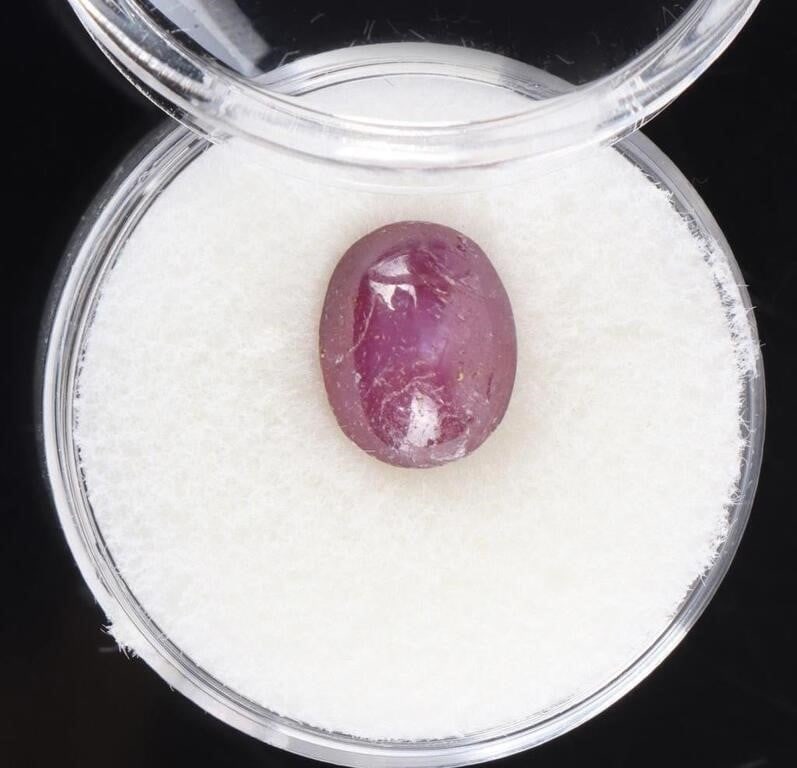 5.70CT OVAL STAR RUBY LOOSE GEMSTONE (1 of 3)