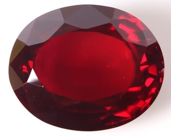 HUGE 69.40CT OVAL RED RUBY LOOSE GEMSTONE