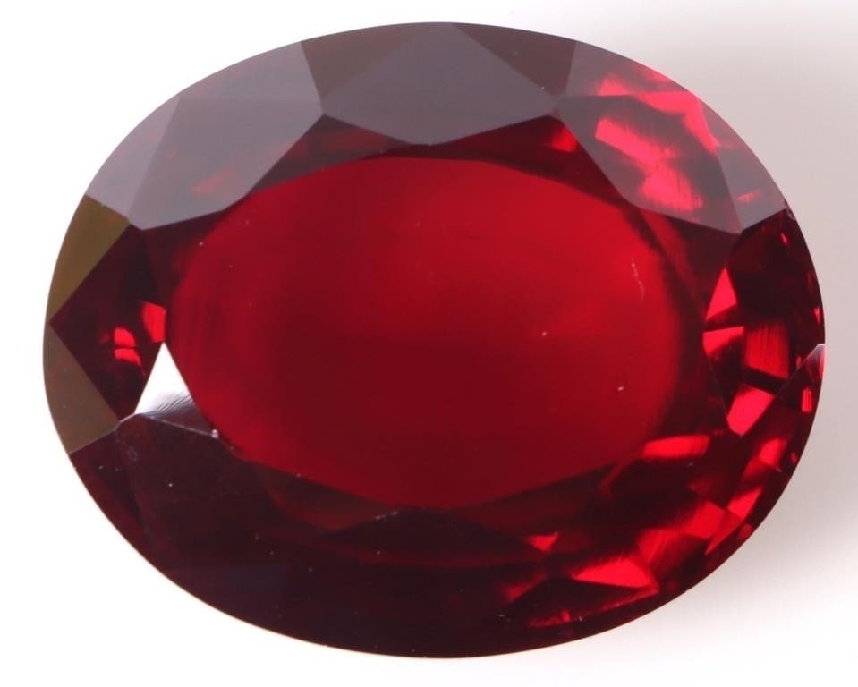 HUGE 69.40CT OVAL RED RUBY LOOSE GEMSTONE (1 of 3)